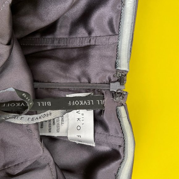 Bill Levkoff Style 188 in Charmeuse Strapless Formal Dress, Pewter #457, Size 0 - Picture 14 of 16